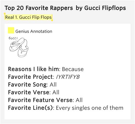 gucci flip flops lyrics meaning